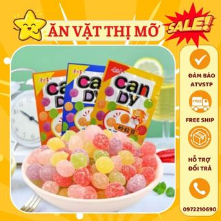Kẹo candy trái cây vị tuổi thơ, kẹo trái cây, đồ ăn vặt cổng trường
