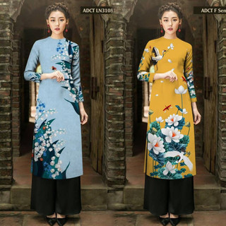 Áo Dài Cách Tân In 3D Xinh, Giá Cực Sốc