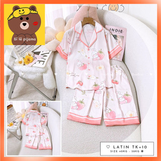 Đồ bộ pijama - lửng lụa latin - form 40-60kg