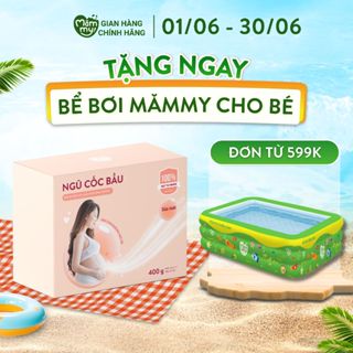 Bột ngũ cốc bầu Mămmy với 10 loại hạt quý giàu chất dinh dưỡng dành cho mẹ bữa ăn tiện lợi, hộp 400g