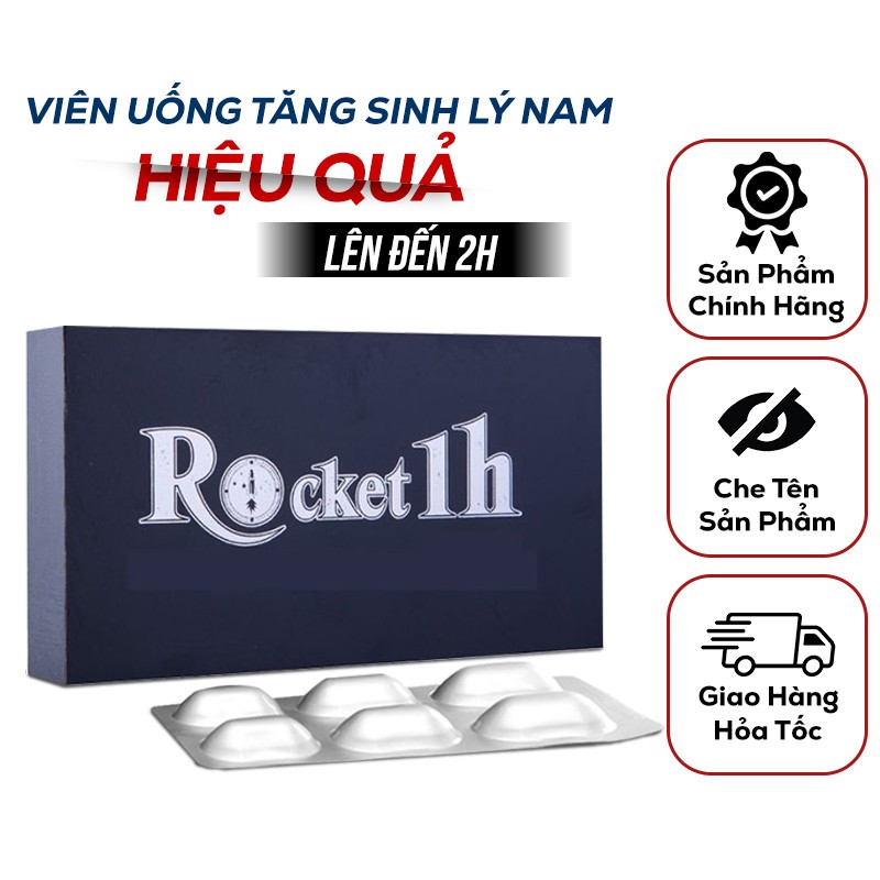 Viên Uống Hỗ Trợ Sức Khoẻ Nam Giới ROCKET 1h Chính Hãng Sao Thái Dương (Hộp 6v)