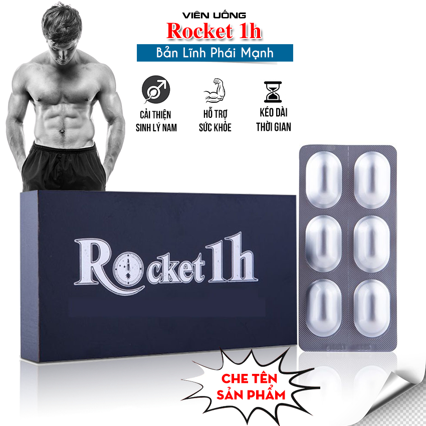 Viên Uống Hỗ Trợ Sức Khoẻ Nam Giới ROCKET 1h Chính Hãng Sao Thái Dương (Hộp 6v)