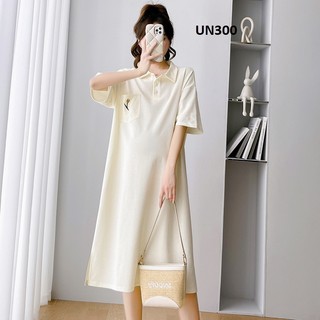 Váy bầu dáng suông Quảng Châu phong cách nhẹ nhàng basic