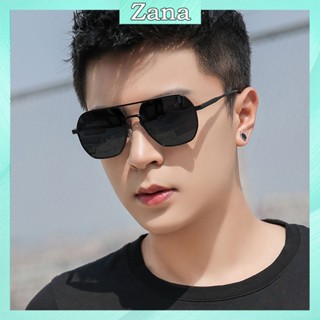 Mắt kính râm nam thời trang 2025, kính mắt cho nam Hàn Quốc gọng kim loại màu đen, xanh cho mặt tròn, vuông, nhọn