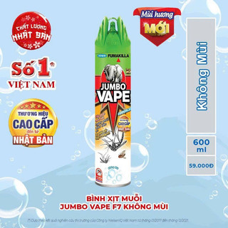 Bình xịt muỗi & côn trùng jumbo vape chai 600ml