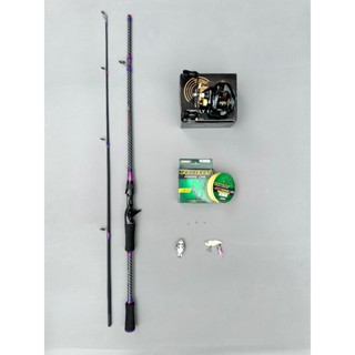 Combo Cần Câu Lure Crocodile Máy Ngang FR200 Có Tiếng DragClick