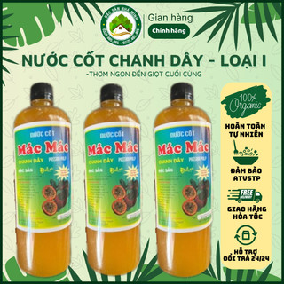 Nước cốt chanh dây không phẩm màu, không đường học - loại i - đặc sản nhà mình - đà lạt