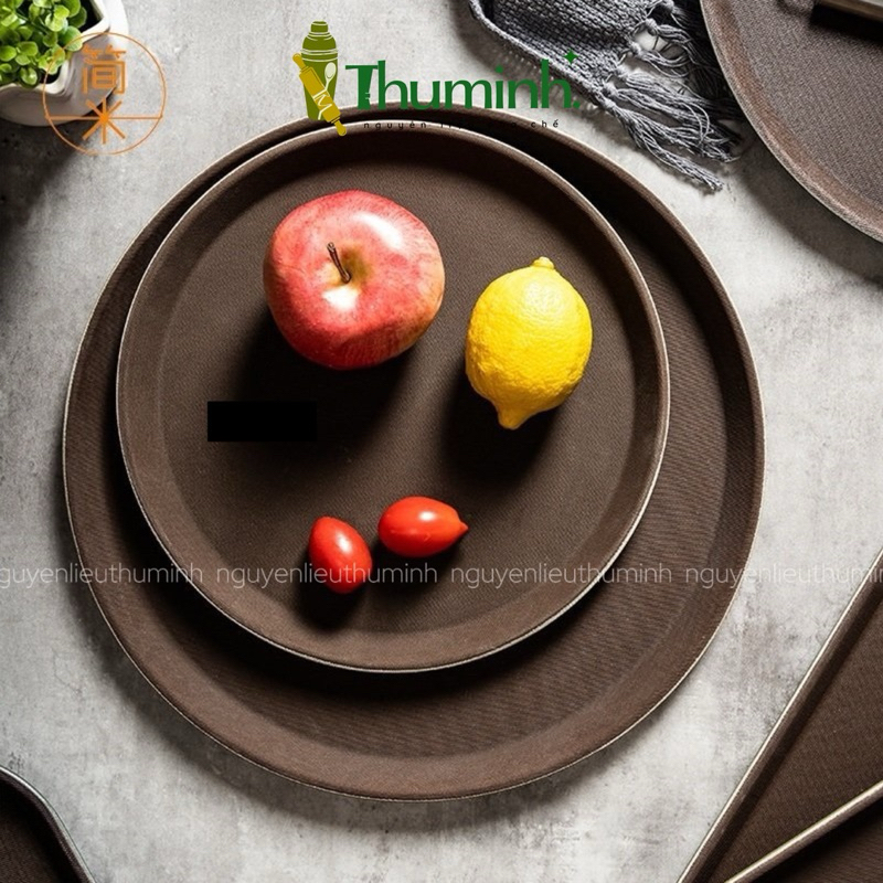 Khay Tròn Bê Đồ Chống Trượt Size 28cm, 35cm, 40cm