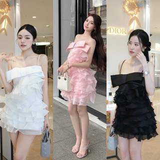 ▫️ đầm bèo 2s nơ xéo : s m 510k