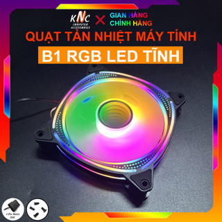 Quạt Tản Nhiệt Fan Led RGB B1 Kích Thước 12cm Cắm Trực Tiếp Cổng Molex 4Pin - Không Cần Hub