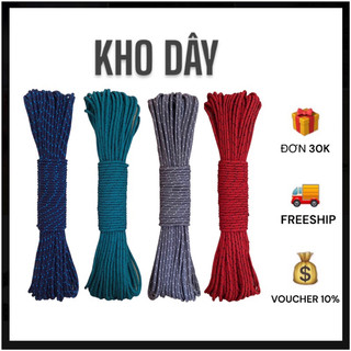 10 mét - Dây dù tròn 1.5mm bền + chắc làm macrame, vòng tay, thả diều, trang trí