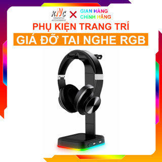 Giá Treo Tai Nghe Led RGB Gaming Đảo Màu Có Cổng Mở Rộng USB và 3.5 - Hàng Fullbox