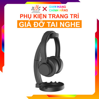 Giá Treo Tai Nghe Basic Màu Đen Có Khay Để Phụ Kiện Dạng Modul Tháo Rời Được - Hàng Fullbox