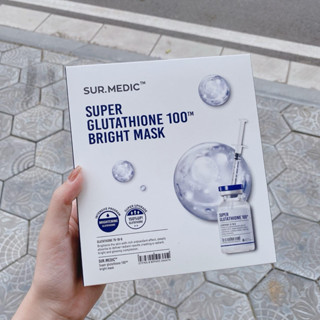    HỘP 10 MIẾNG   MẶT NẠ SUR MEDIC HỖ TRỢ LÀM SÁNG CĂN BÓNG DA 