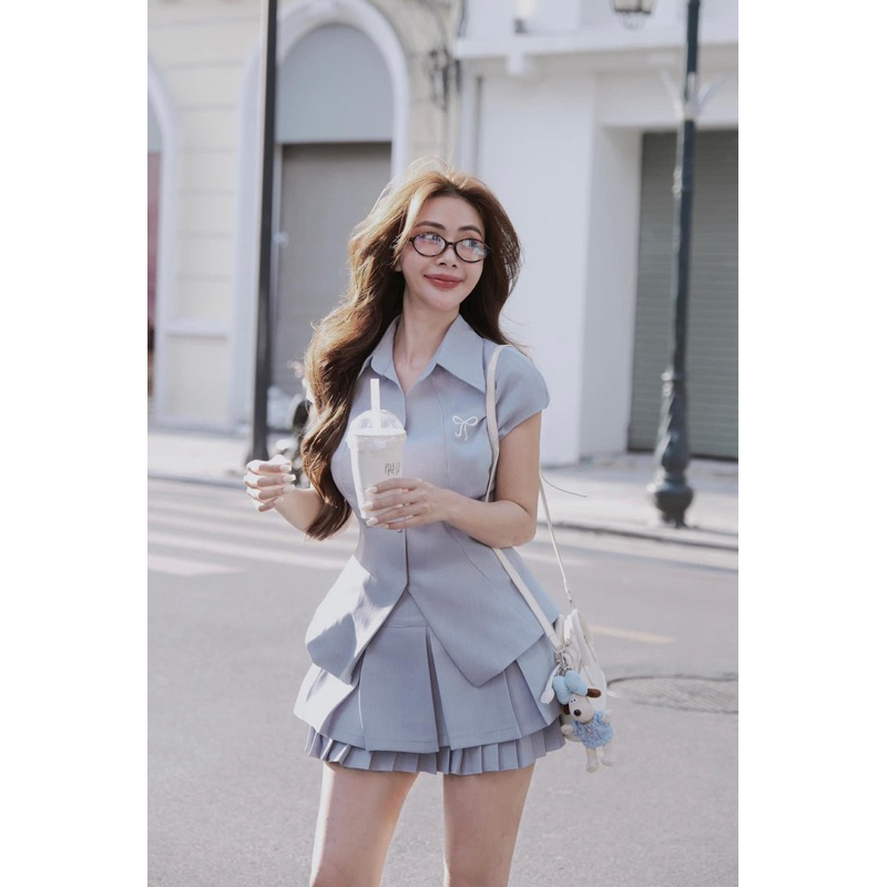 [Có Sẵn] Set Xước Tay Hến Váy Ly 𝑨𝑺𝑯𝒀𝑳𝑬𝒀
