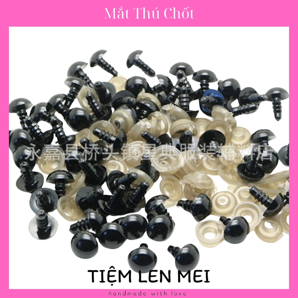 🌸 Mắt thú Chốt - Làm búp bê, thú bông (Từ size 5mm - 24mm) 🌸