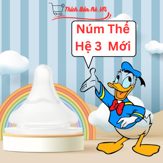 Núm ti cổ rộng thế hệ 3 mẫu mới thay thế moyuum & pigeon