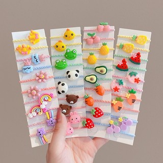 Set 10 Dây Thun Cột Tóc Hàn Quốc Dễ Thương Cho Bé Gái