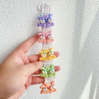 Set 10 Dây Thun Cột Tóc Hàn Quốc Dễ Thương Cho Bé Gái