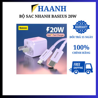 Củ sạc nhanh baseus pd 20w gan5 1c cho i13 12 pro max