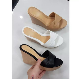 Dép xuồng nữ quai xếp kiểu đơn giản