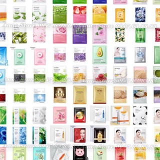 Deal sốc 1k} Mặt nạ giấy nội địa trung dưỡng trắng da mụn cấp ẩm thải độc M000