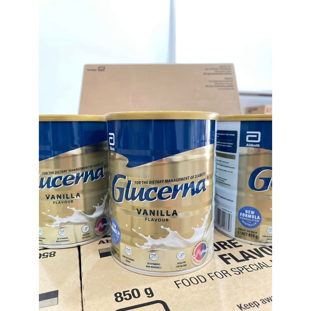 [HÀNG ÚC BAO CHECK DATE 06.2026} Sữa Bột Glucerna 850g Dành Cho Người Tiêu Đường Glucerna Abbott Úc