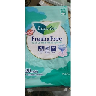 Băng vệ sinh laurier fresh & free ban ngày siêu mỏng cánh/ không cánh