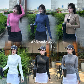 [Hỏa Tốc] [TT21][Form Nhỏ - Tăng size](36-70kg) Áo Khoác Nữ Ôm Body, Tôn Dáng Hàng QC. Áo Khoác Nữ Tập Gym, Yoga