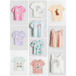 Áo phông hè cộc tay bé gái lớn hm auth săn sale sz 1.5-2y, 2-4y, 4-6y, 6-8y, 8-10y