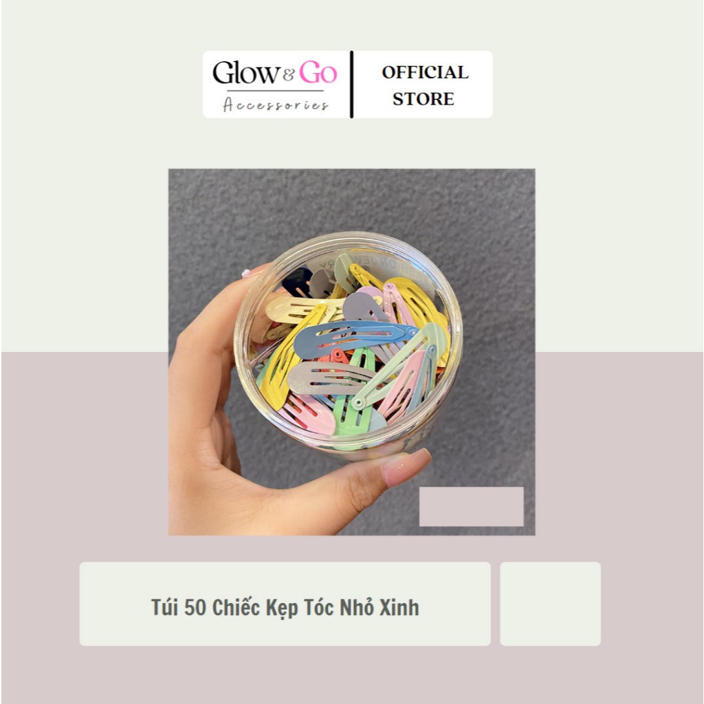 Túi 50 Chiếc Kẹp Tóc Nhỏ Xinh