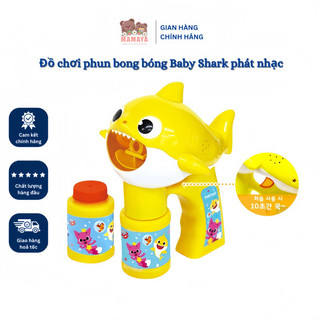 Đồ chơi phun bong bóng phát nhạc baby shark cho bé nội địa hàn quốc