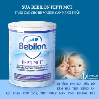 Sữa Bebilon pepti MTC tăng cân cho bé dị ứng sữa đạm bò, tiêu chảy mãn tính, tiêu hóa kém, kém hấp thụ, biếng ăn
