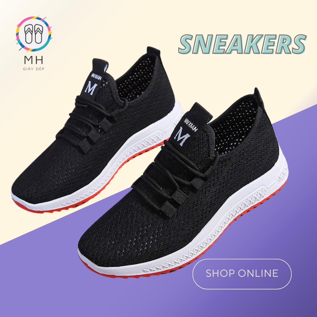 Giày thể thao nữ, giày sneaker XIUXIAN thông hơi, đi thể dục thao êm chân tôn dáng SPN12