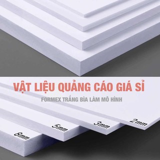 Bìa mô hình Formex trắng 40x60cm dày 8mm