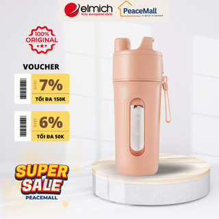 Máy xay sinh tố mini không dây elmich ble-3889 ble-3890 340ml, hàng chính hãng, chống thấm - peacemall