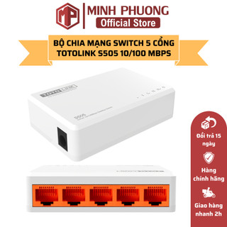 Bộ chia mạng switch 5 cổng totolink s505 10/100mbps - hàng chính hãng