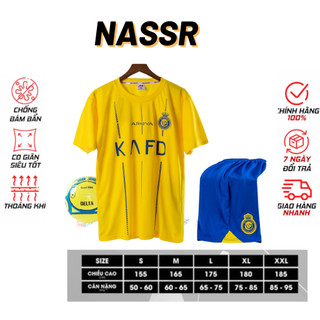 Đồ Bóng Đá Ý quần áo đá banh NASSR thun lạnh co giãn, thoáng mát, form chuẩn
