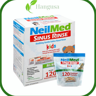 Muối rửa mũi Trẻ Em Neilmed kids hộp 120 gói