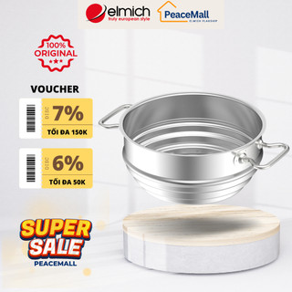 Xửng hấp đa năng inox 304 elmich el-8260 size 16,18,20cm, hàng chính hãng - peacemall