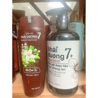 🌺🌺 Combo Dầu Gội thái dương 7 plus GOLD 480ml và dầu xả thái dương 7 chai 200ml ngăn rụng tóc phục hồi tóc hiệu quả