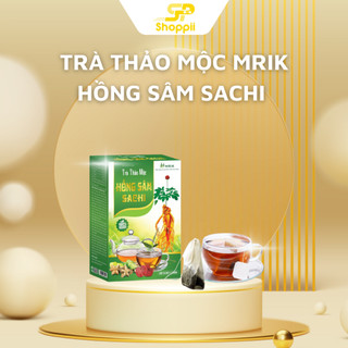 Trà thảo mộc mrik hồng sâm sachi hỗ trợ bảo vệ sức khỏe tăng cường hệ miễn dịch