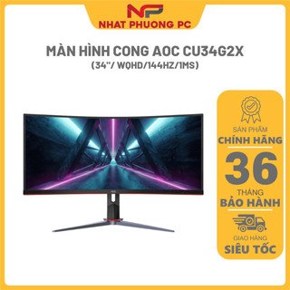 Màn hình cong aoc cu34g2x hàng chính hãng