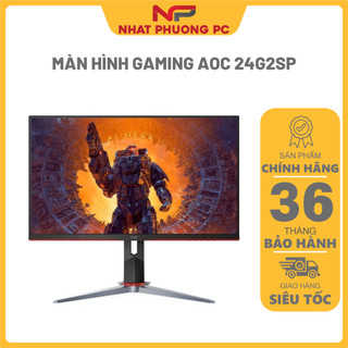Màn hình gaming aoc 24g2sp kích thước 24inch fhd tấm nền ips tần số 165hz g-sync tốc độ 1ms - chính hãng bh 36 tháng