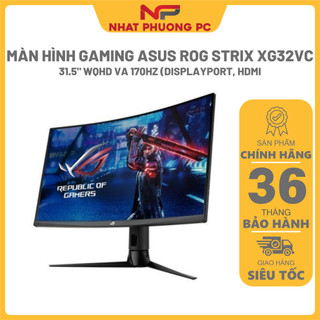 Màn hình gaming asus rog strix xg32vc 31.5" wqhd va 170hz - chính hãng