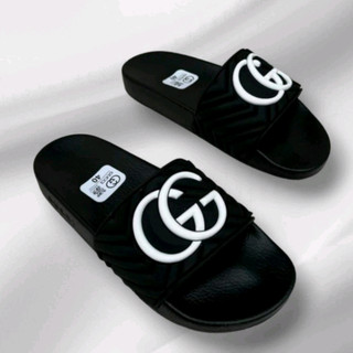 Dép nam quai ngang GC QUAI CAO SU DẬP NỔI ĐẾ bánh mì thời trang đủ size 37-43 mẫu mới nhất 2024