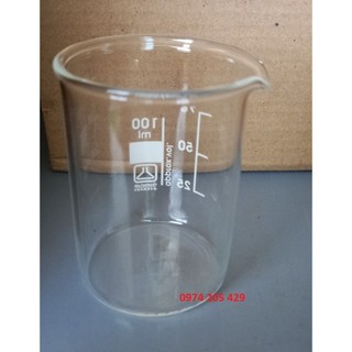 Cốc thủy tinh có mỏ 25ml, 50ml, 100ml, 250ml của Đức