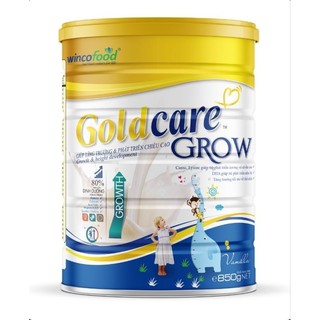Sữa bột Wincofood Goldcare Grow lon 850g - Tăng trưởng chiều cao (Dành cho bé từ 1 tuổi)​​