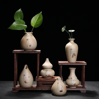 Lọ hoa siêu mini dáng hút lộc, decor trang trí, trồng cây thuỷ sinh mini