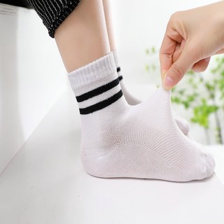 Set 4 đôi Tất Cao Cổ kẻ sọc Trẻ Em -SAMkid- Vớ Cho Bé Chất Cotton Cực Mềm Mịn Cho Bé Từ 1-10 Tuổi